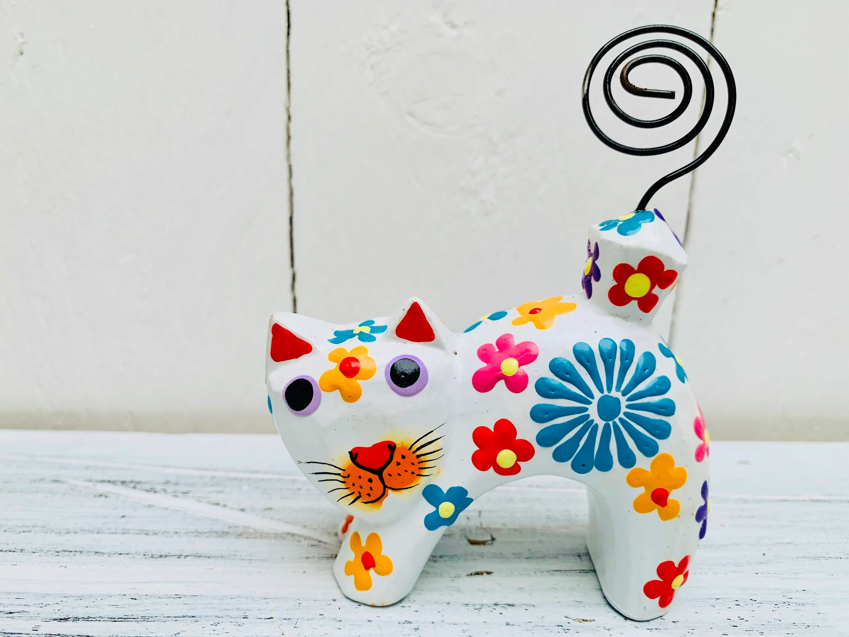 Arched Flower Kitty - WHITE - Image 3
