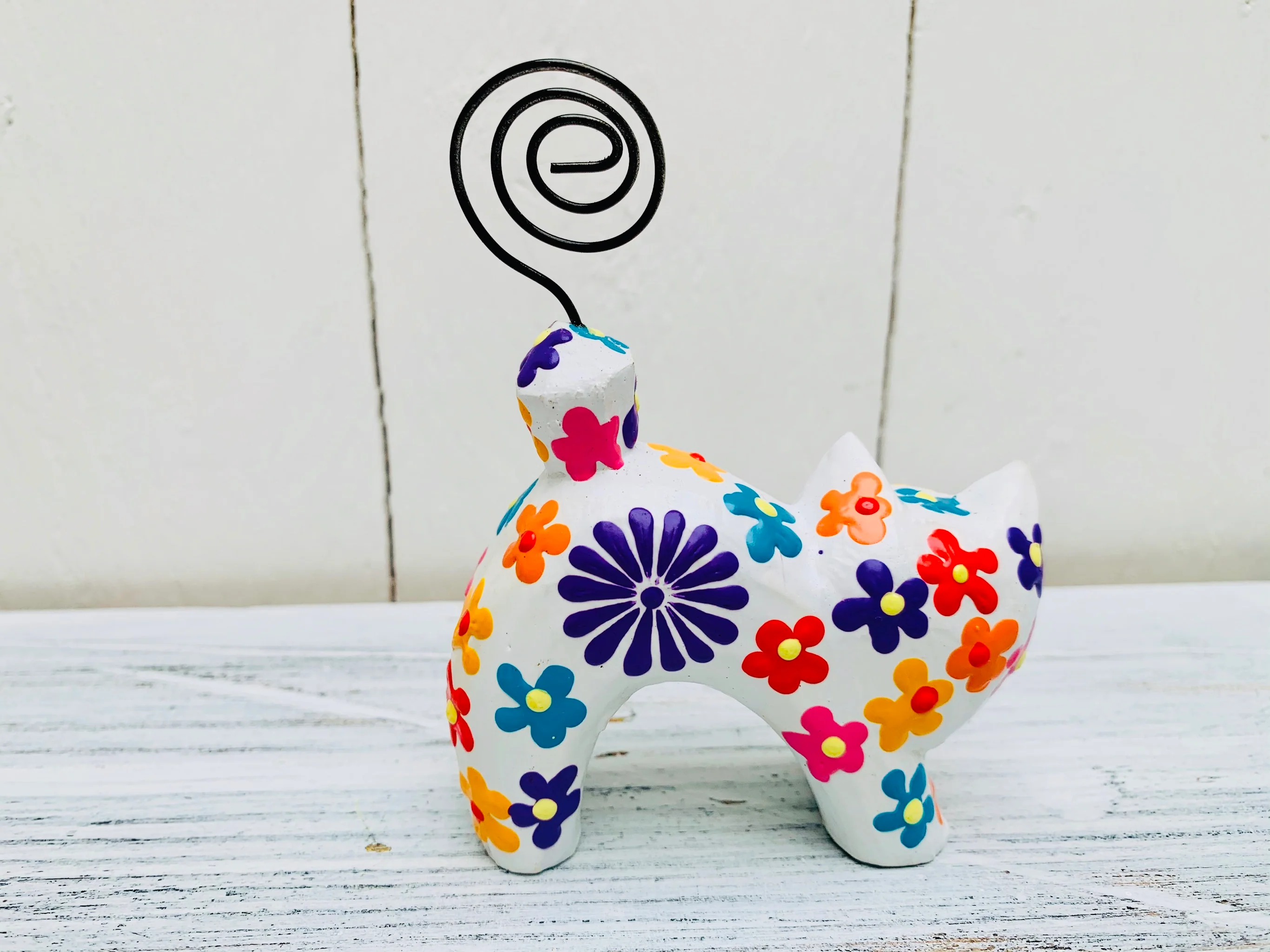 Arched Flower Kitty - WHITE - Image 5