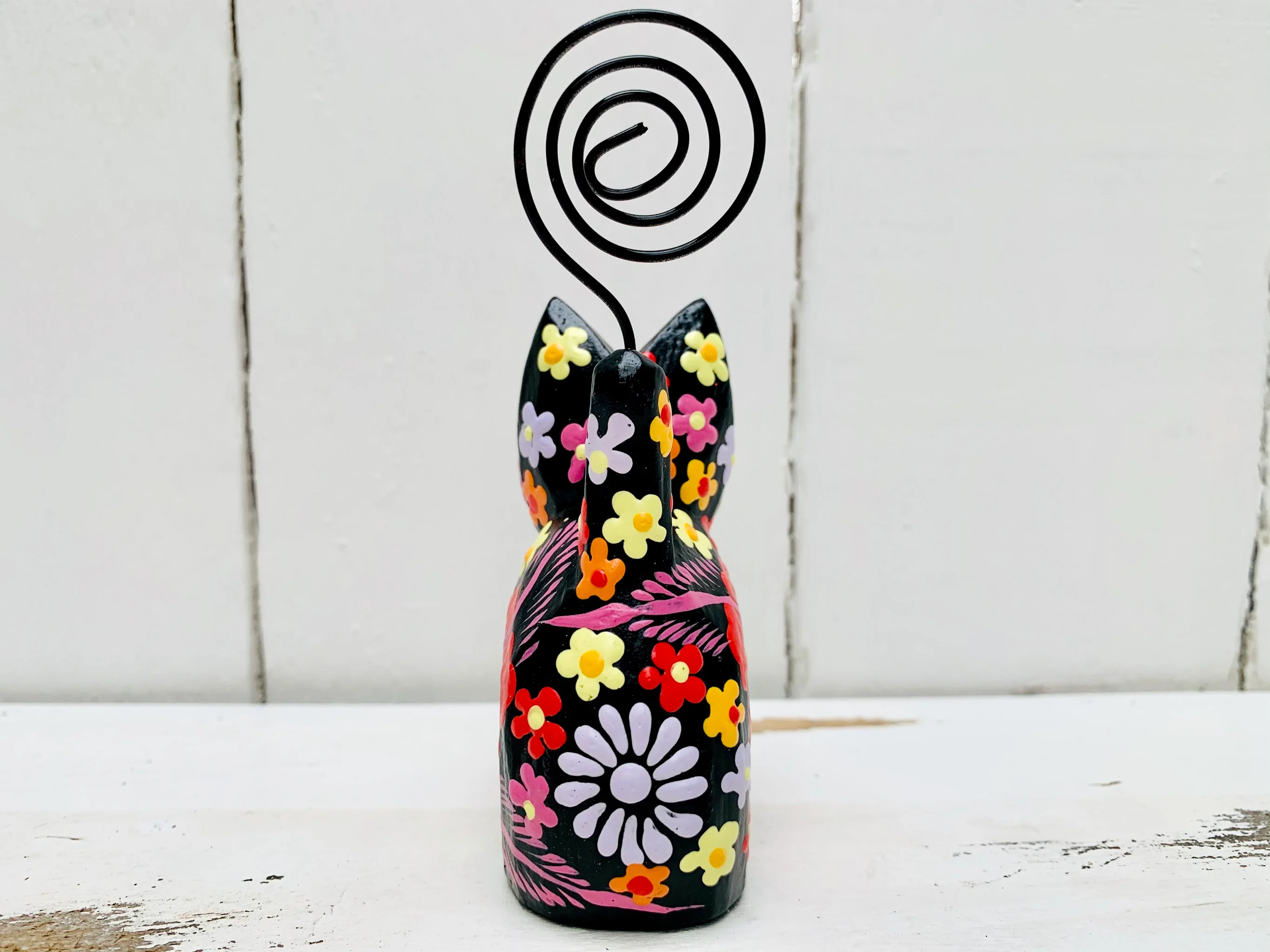 Sitting Flower Kitty - BLACK - Image 4