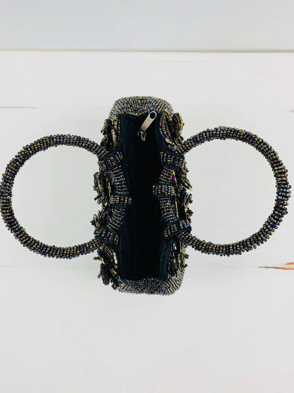 Rose Beaded Handbag - Metallic Multi - Image 3