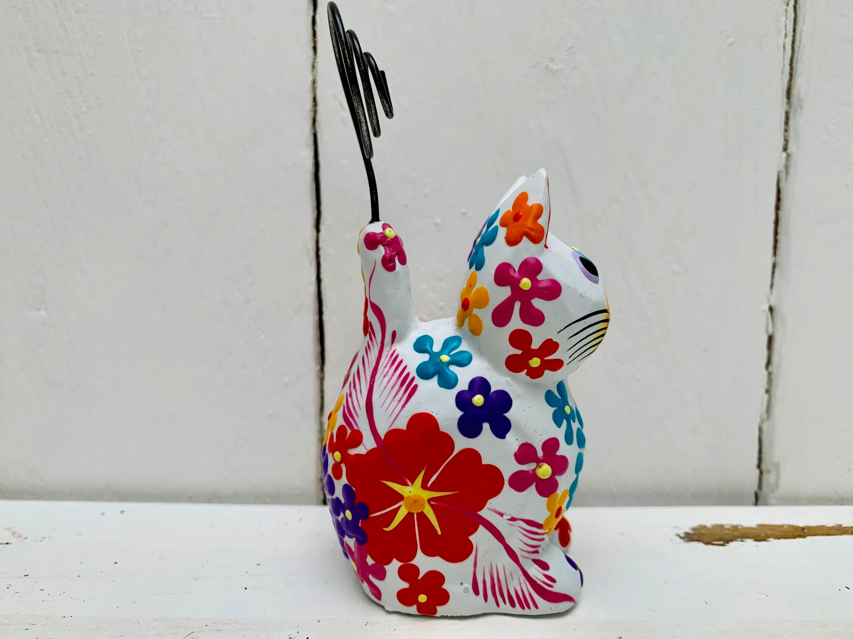 Sitting Flower Kitty - WHITE - Image 3