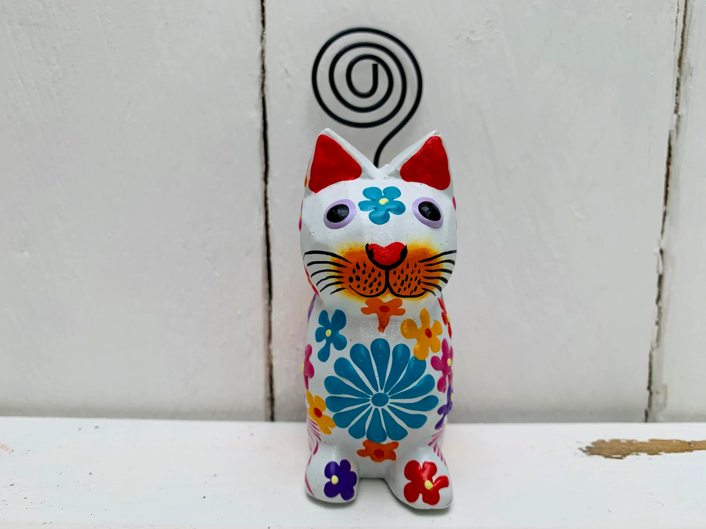 Sitting Flower Kitty - WHITE - Image 4